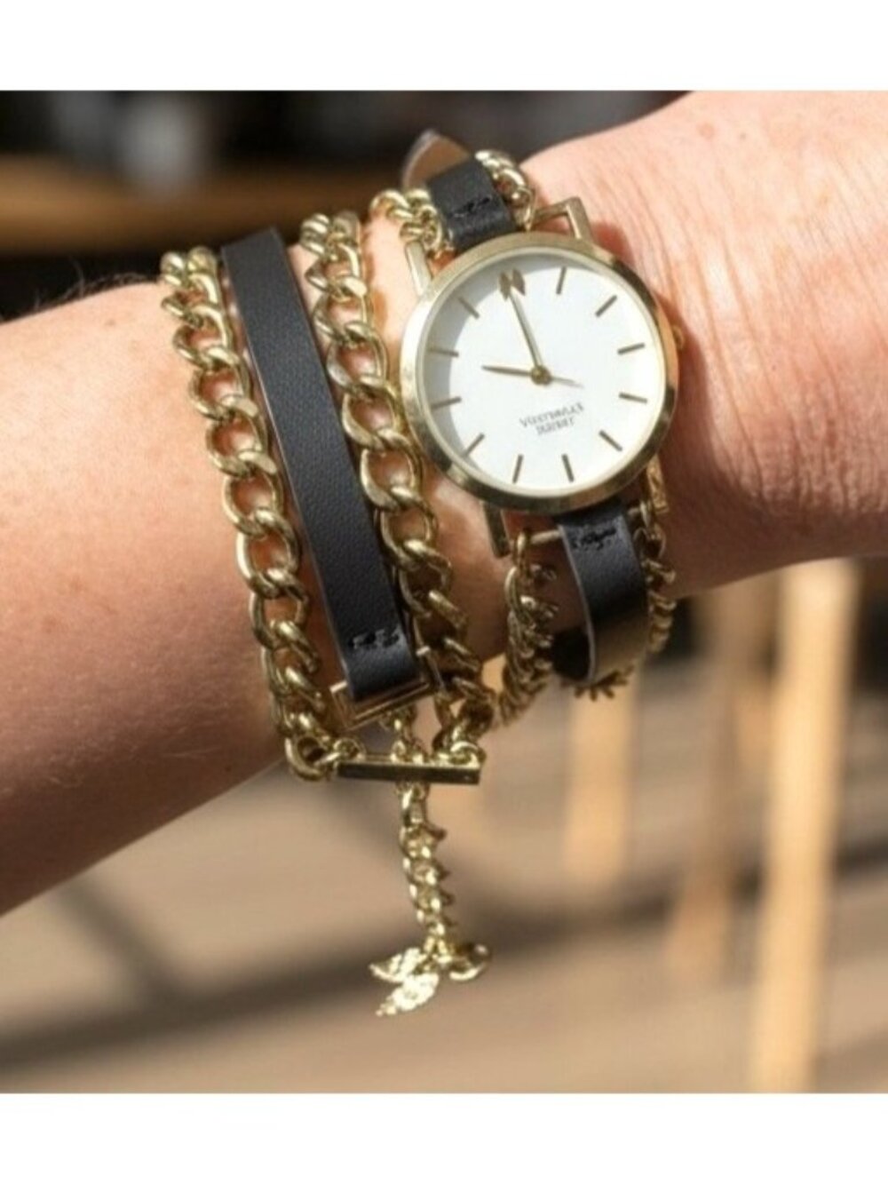 Victoria's Secret Double Wrap Watch Retired Limited Edition 2010s Edgy Glamour